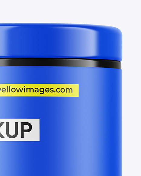 Glossy Tin Can Mockup
