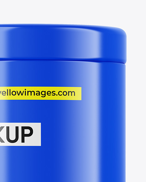 Glossy Tin Can Mockup