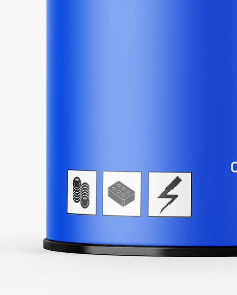 Glossy Tin Can Mockup