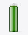 Green Plastic Water Bottle Mockup