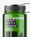 Green Plastic Water Bottle Mockup