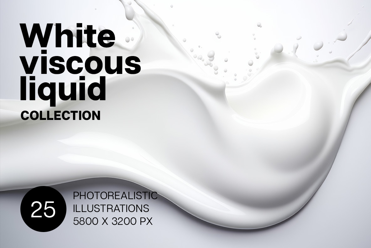 White viscous liquid White viscous liquid