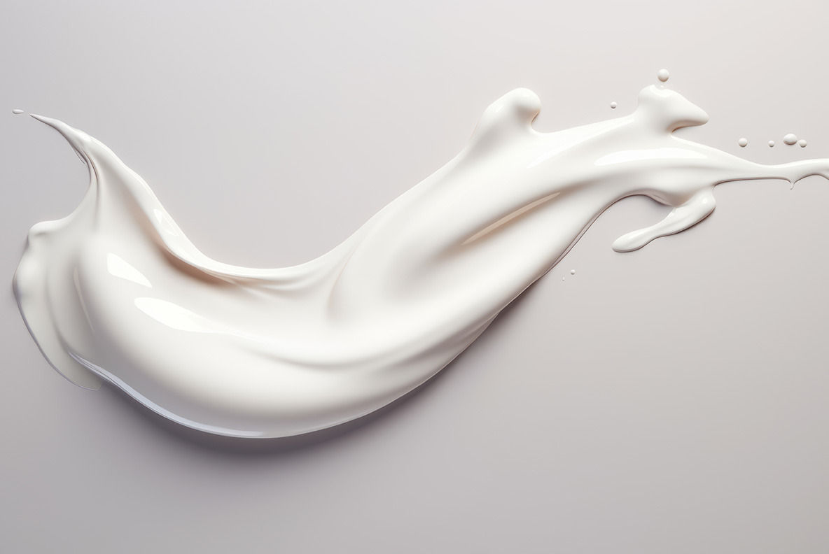 White viscous liquid White viscous liquid