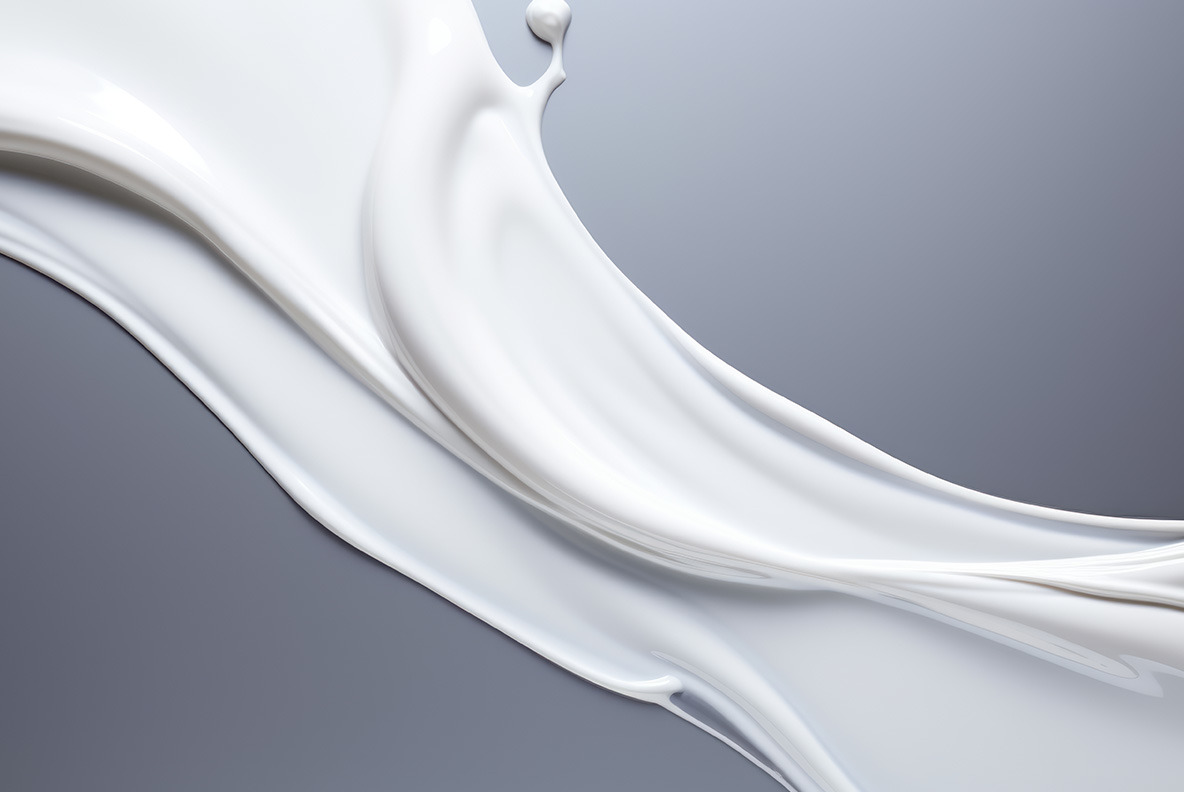 White viscous liquid White viscous liquid