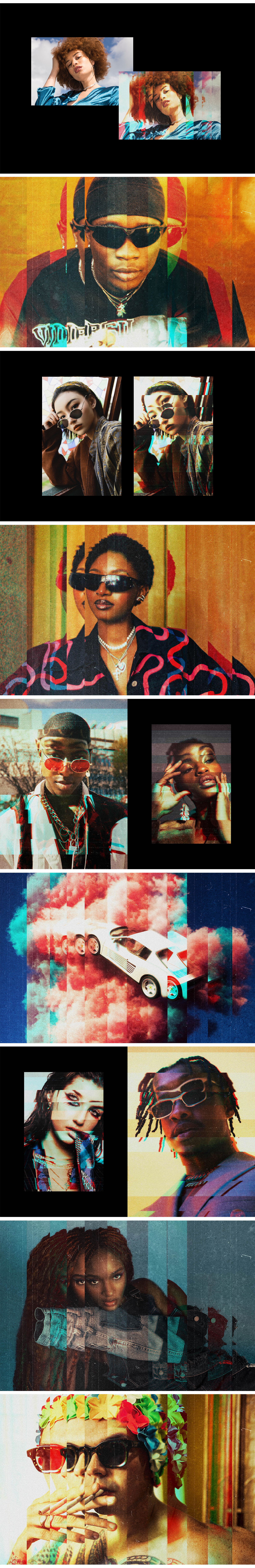 Fractal Glass Photo Effect