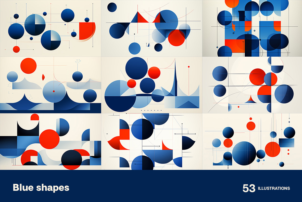 Blue shapes Blue shapes