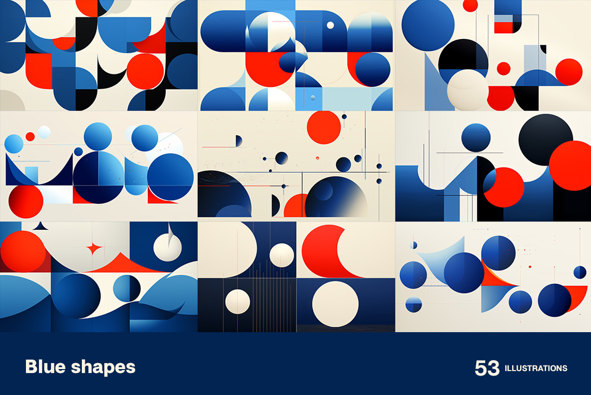 Blue shapes Blue shapes