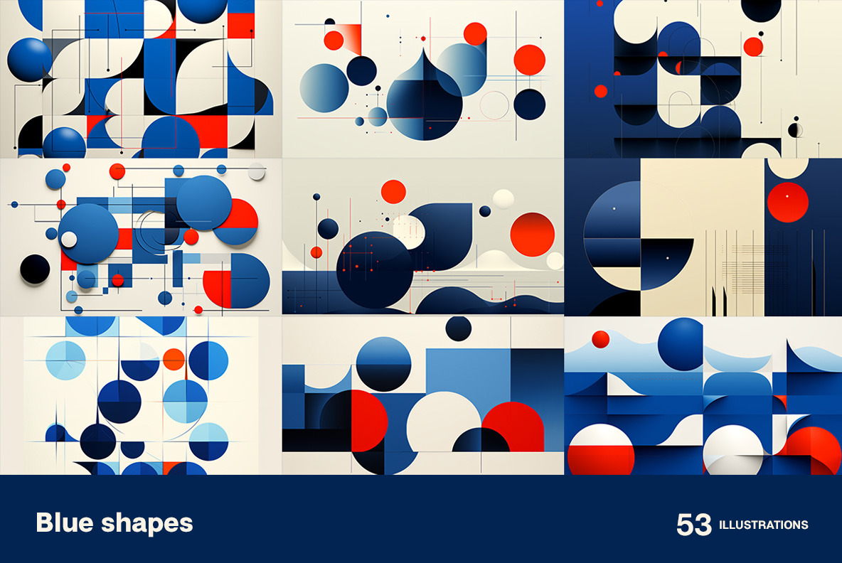 Blue shapes Blue shapes