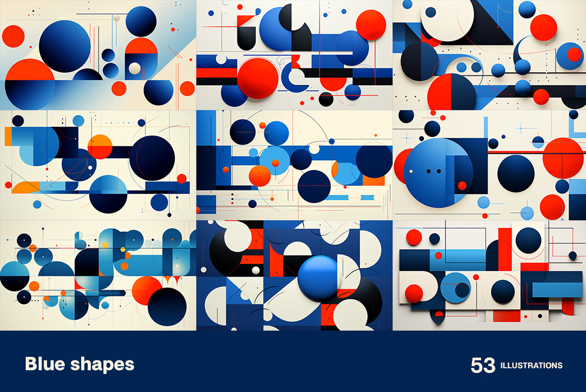 Blue shapes Blue shapes