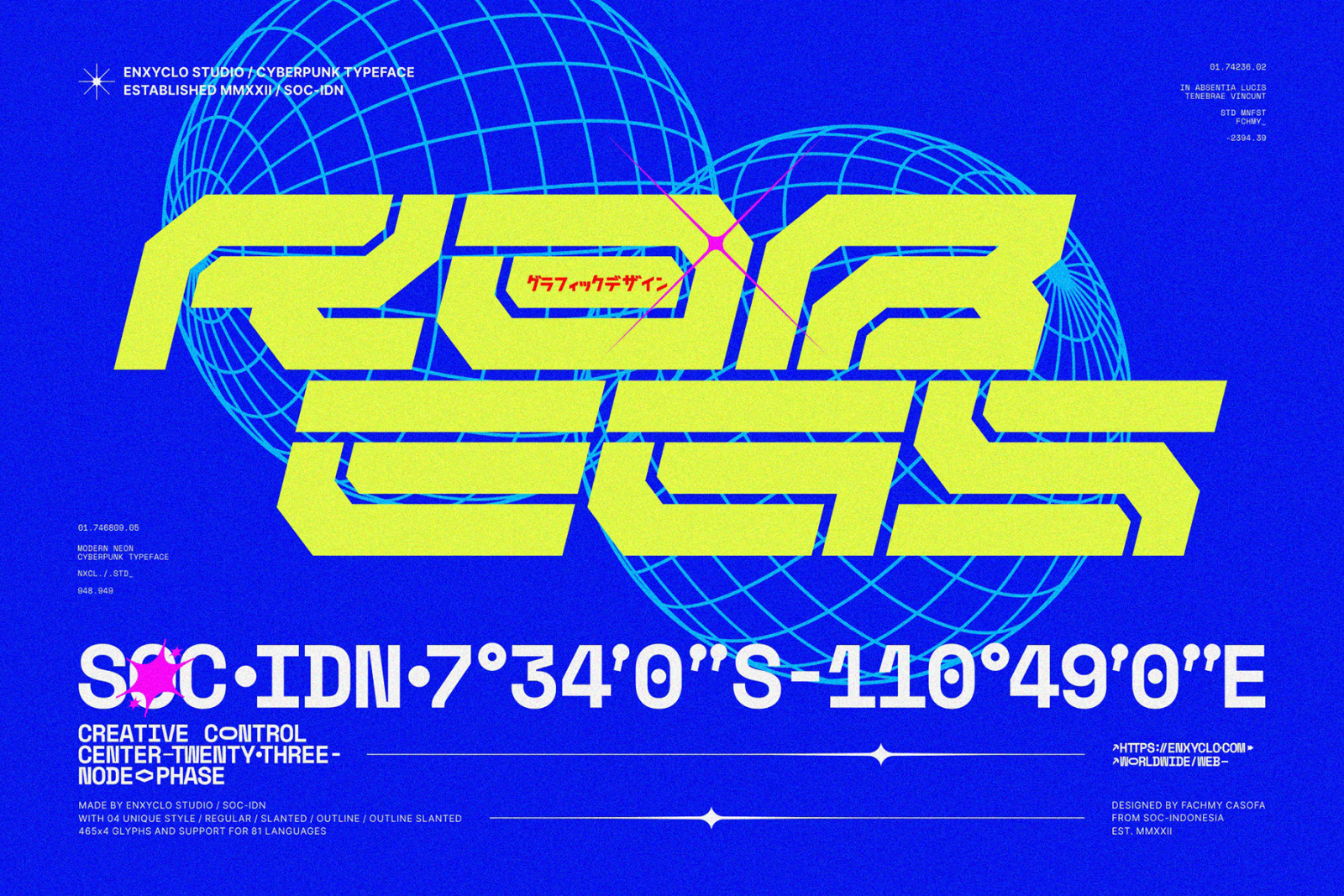 NCL RABEGS - CYBERPUNK FONT NCL RABEGS - CYBERPUNK FONT