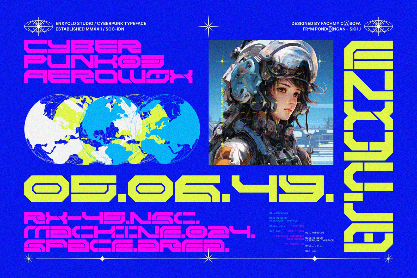 NCL RABEGS - CYBERPUNK FONT NCL RABEGS - CYBERPUNK FONT