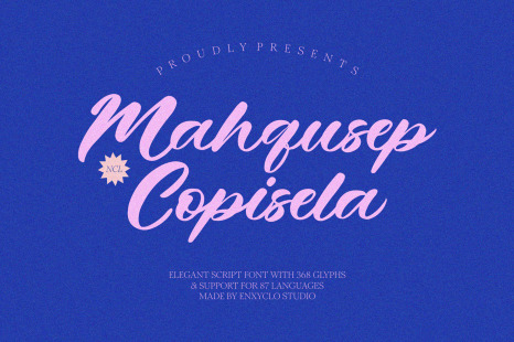 NCL MAHQUSEP COPISELA - POP SCRIPT FONT - Fonts