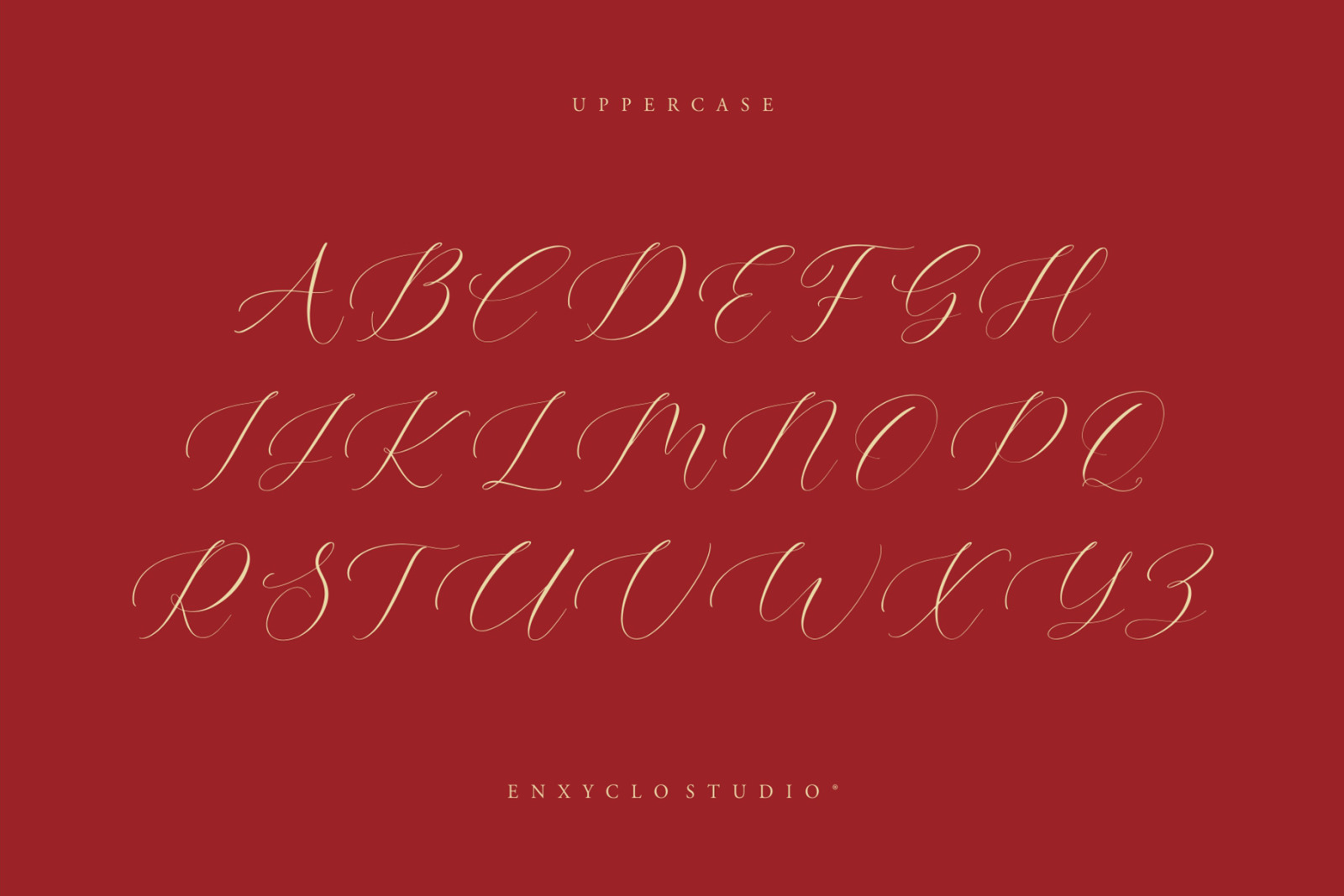 NCL GLASSDY OVERTYEG - MODERN SCRIPT FONT