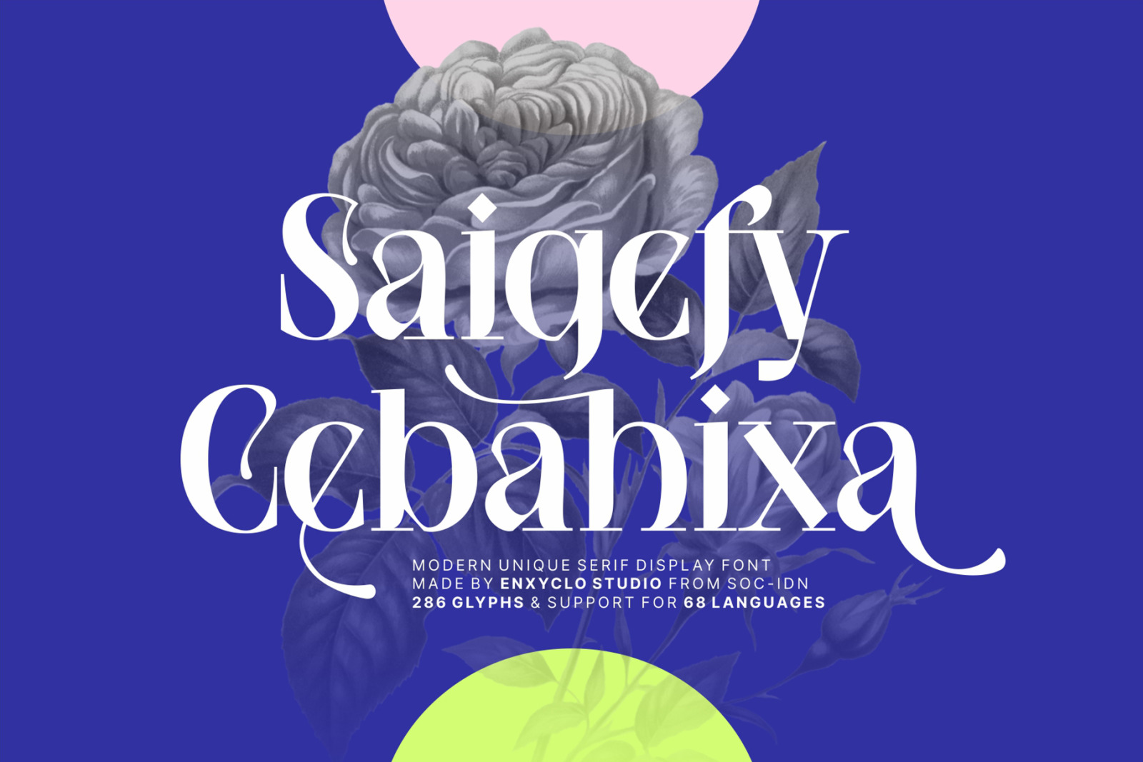 NCL SAIGEFY CEBAHIXA - MODERN SERIF DISPLAY FONT