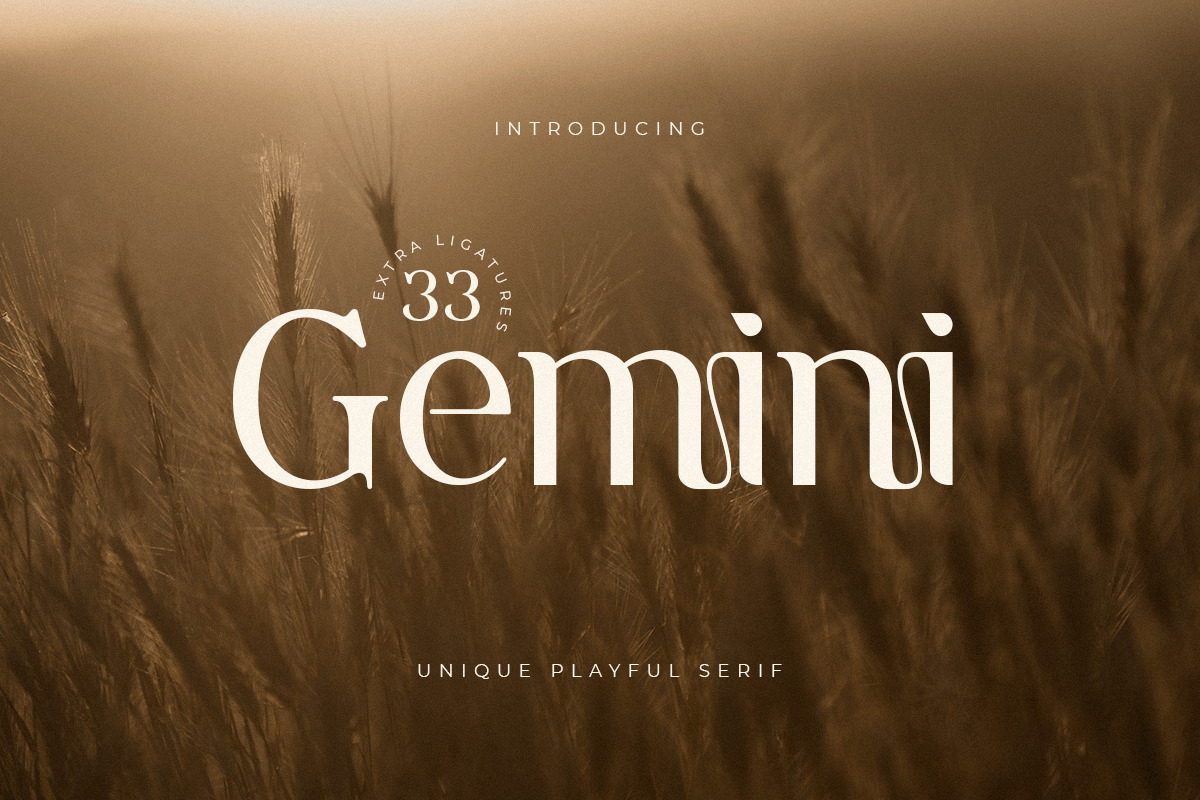 Gemini - Unique Playful Serif Gemini - Unique Playful Serif