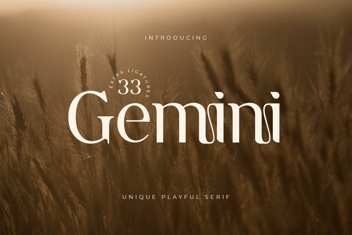 Gemini - Unique Playful Serif