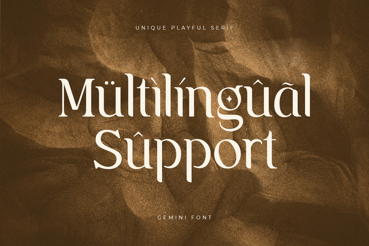 Gemini - Unique Playful Serif