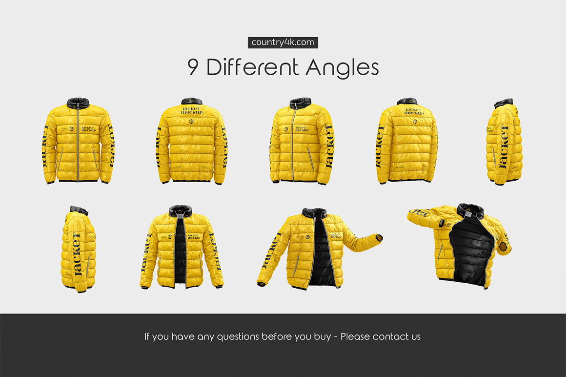 Down Jacket Mockup Set