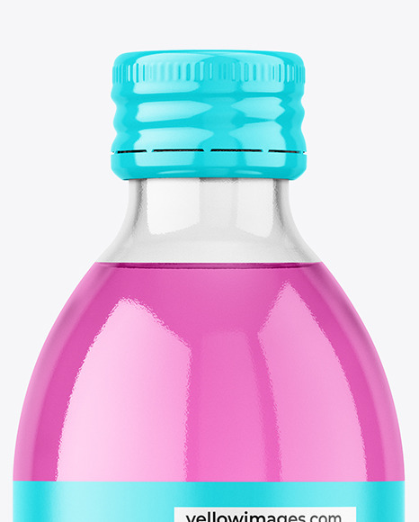 250ml Clear Glass Bottle Mockup