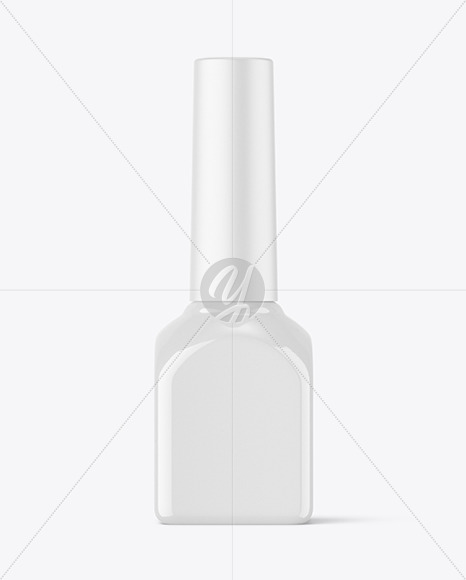 Glossy Nail Polish Bottle Mockup Glossy Nail Polish Bottle Mockup