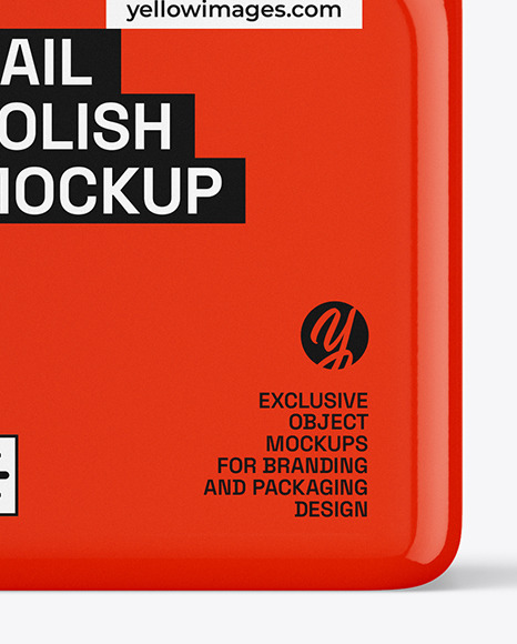 Glossy Nail Polish Bottle Mockup Glossy Nail Polish Bottle Mockup