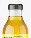 Clear Glass Apple Juice Bottle Mockup