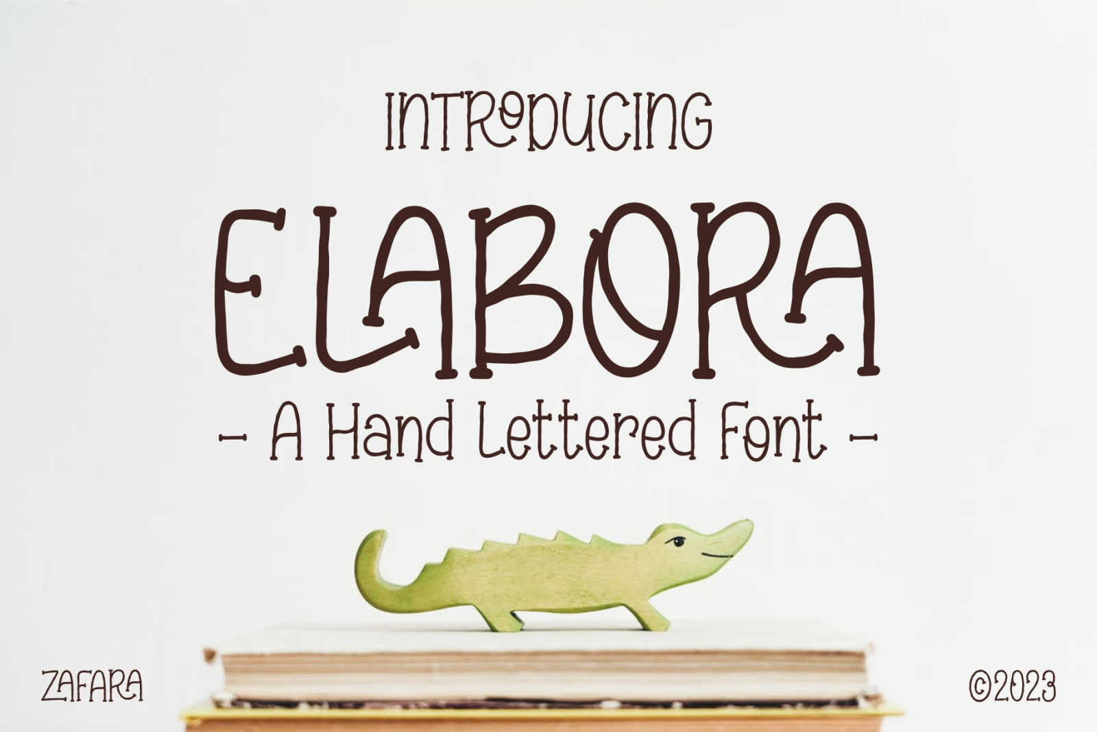 Elabora - A Hand Lettered Font