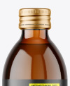 250ml Amber Glass Bottle Mockup