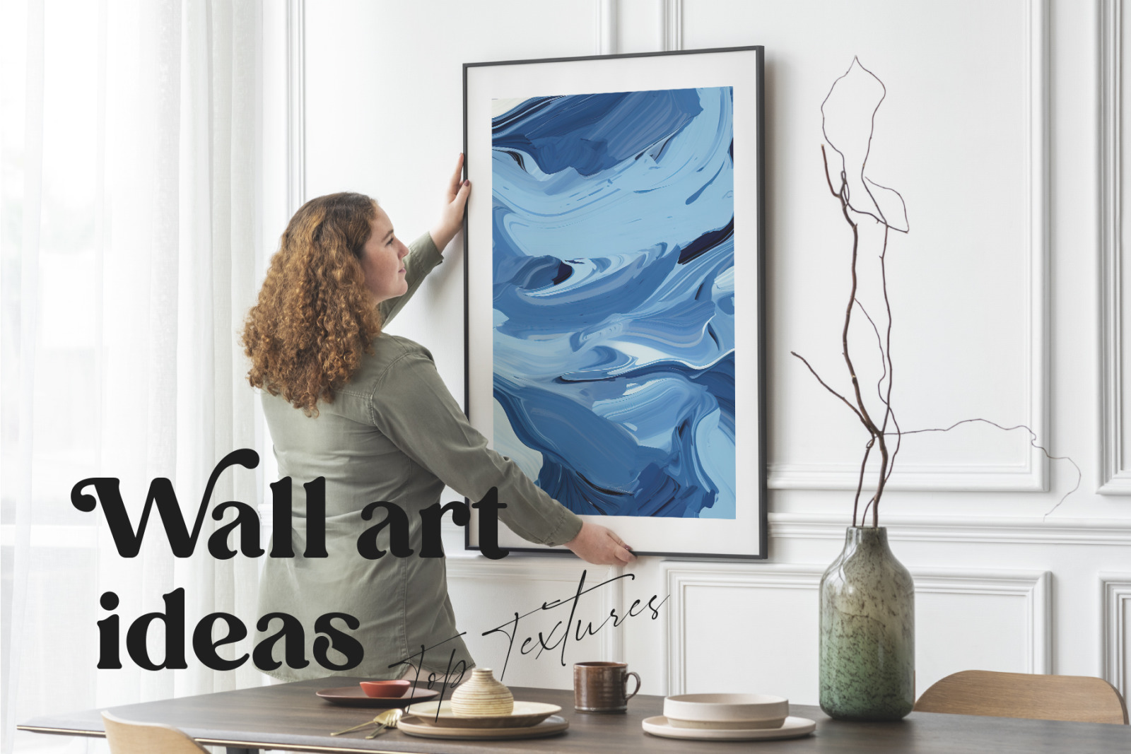 Oil Painting Blue Strokes Texture Pack