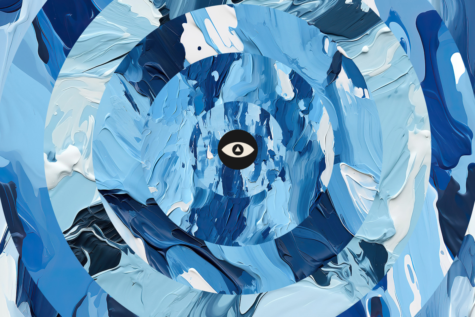 Oil Painting Blue Strokes Texture Pack