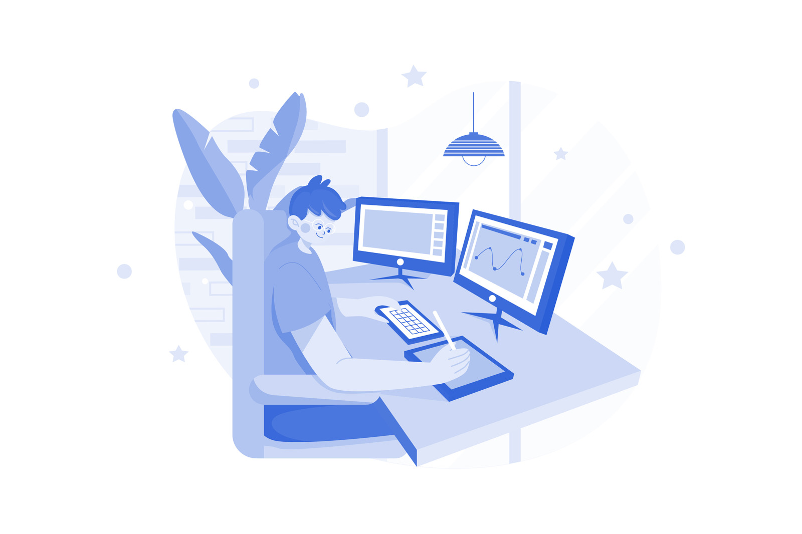 M593_Work From Home Illustration Pack M593_Work From Home Illustration Pack