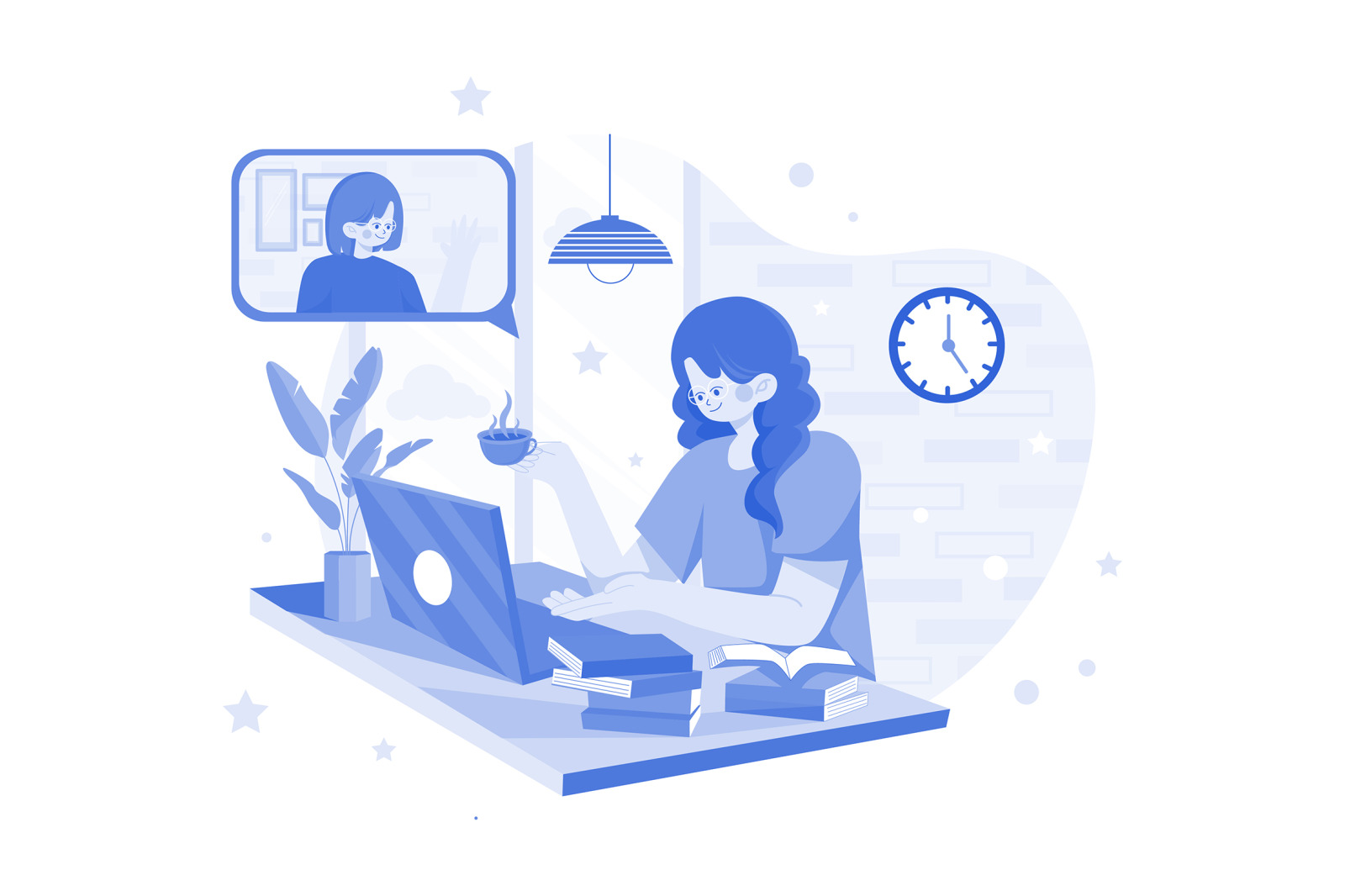M593_Work From Home Illustration Pack M593_Work From Home Illustration Pack