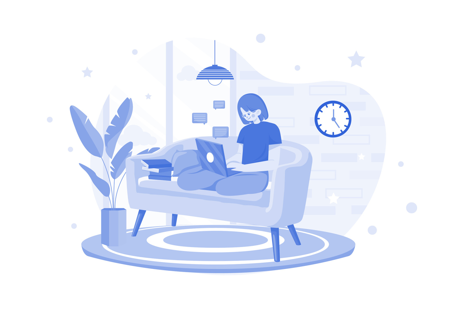 M593_Work From Home Illustration Pack M593_Work From Home Illustration Pack
