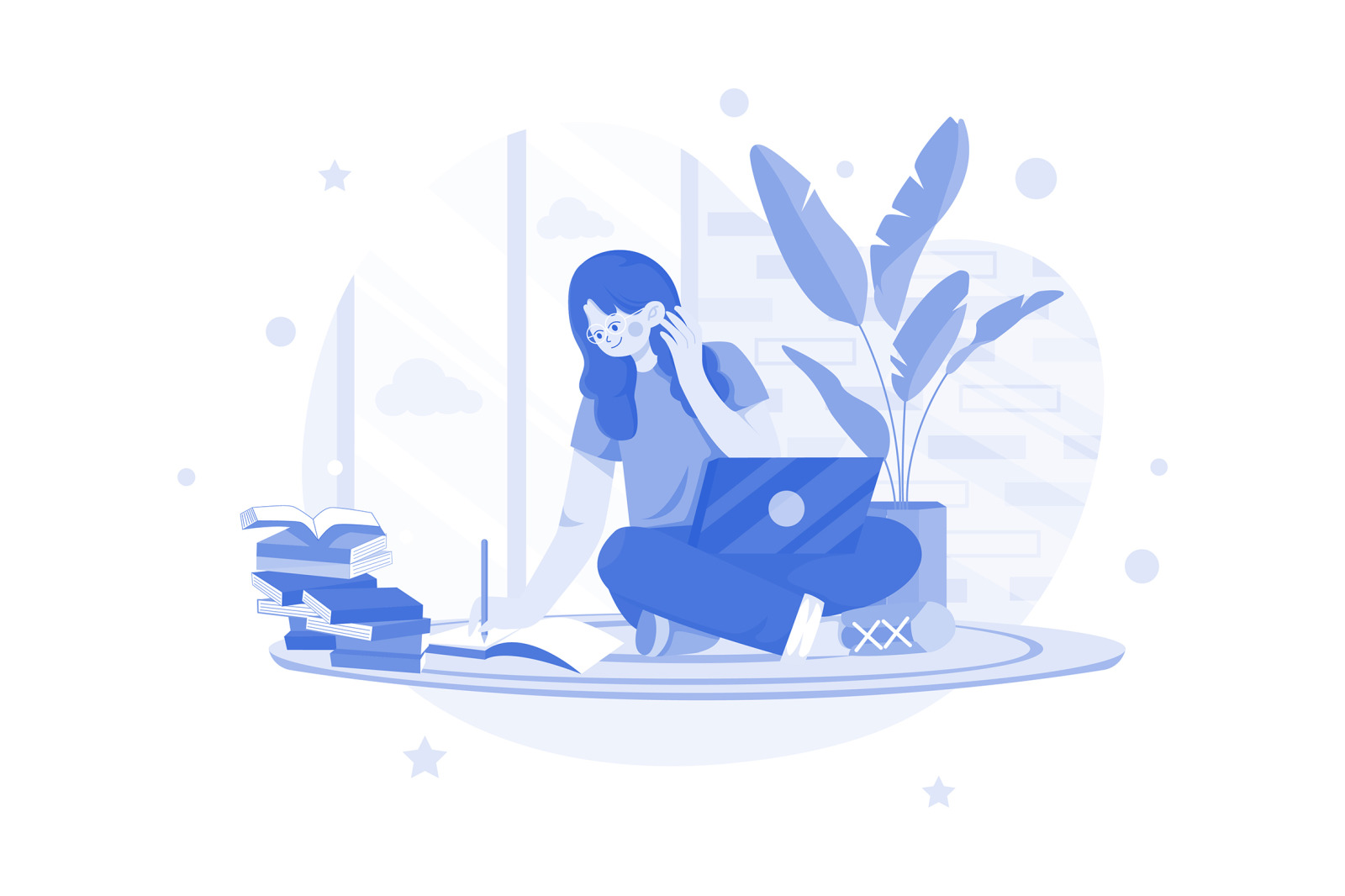 M593_Work From Home Illustration Pack M593_Work From Home Illustration Pack