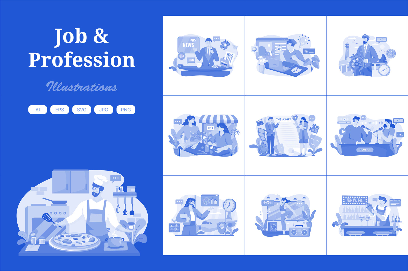 M588_Professions Illustration Pack M588_Professions Illustration Pack