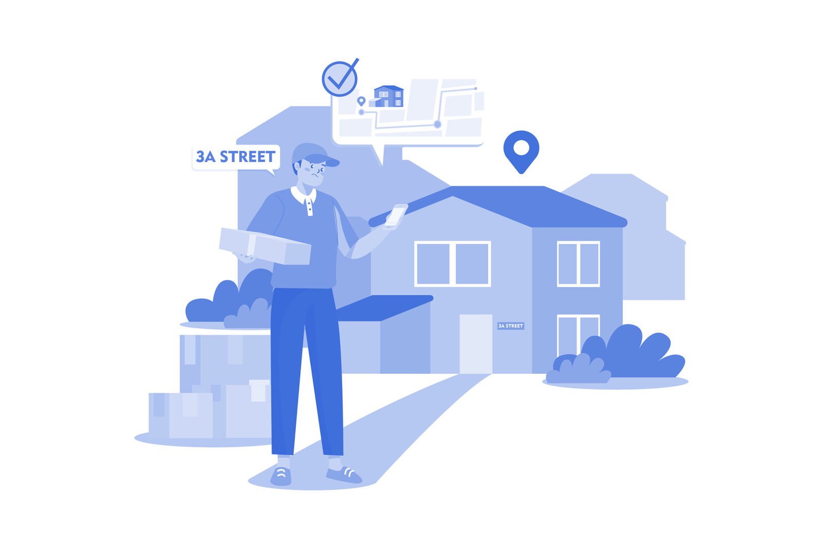 M585_Delivery Services Illustration Pack M585_Delivery Services Illustration Pack