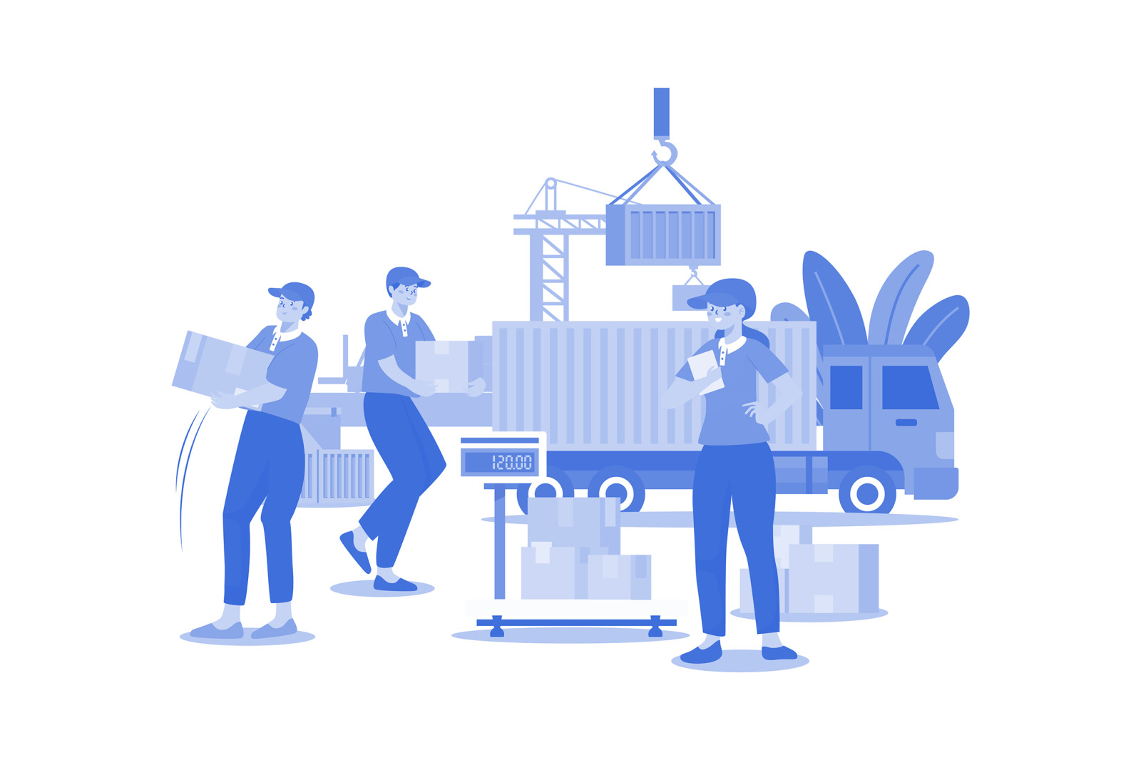 M585_Delivery Services Illustration Pack M585_Delivery Services Illustration Pack