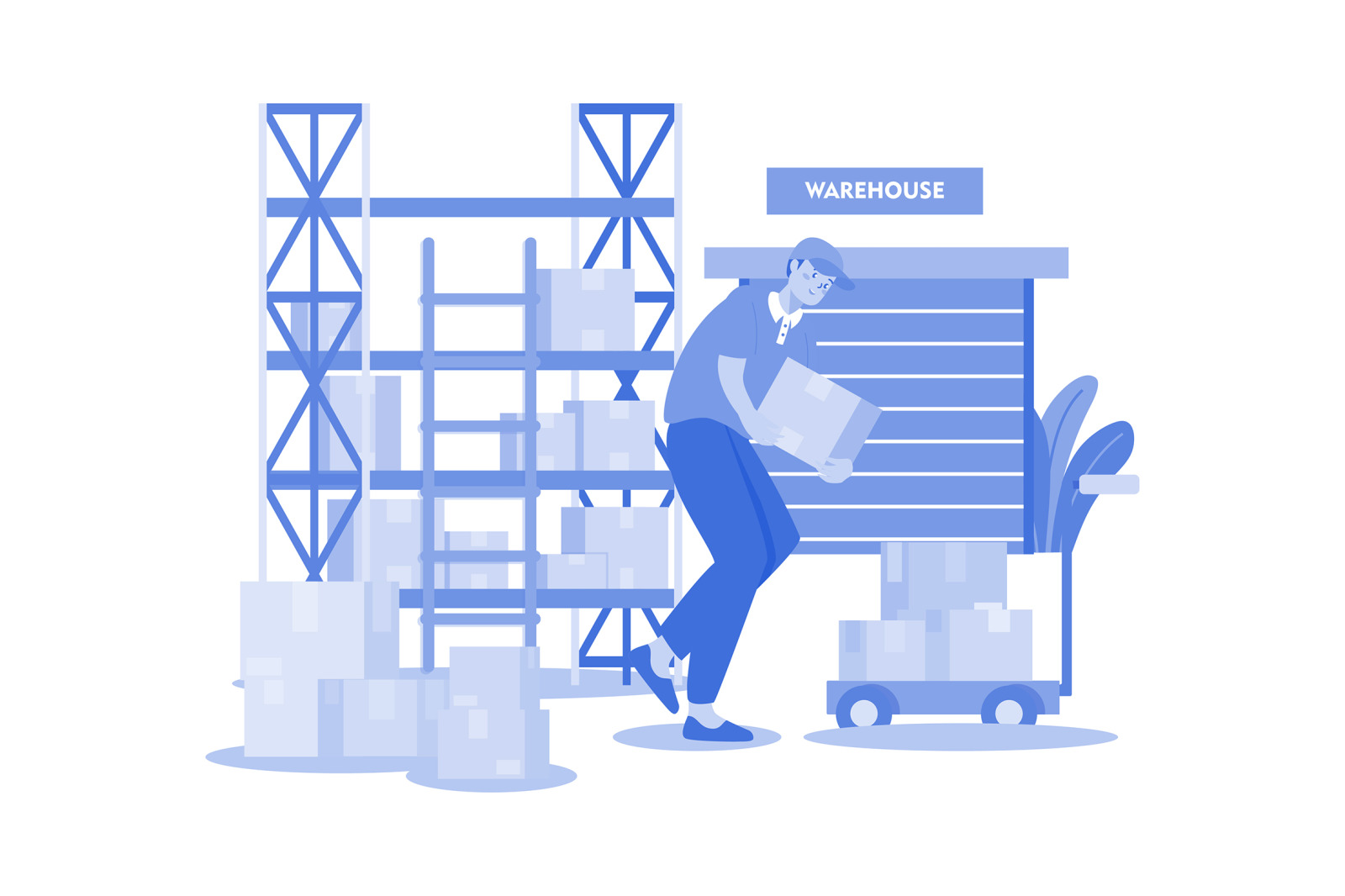 M585_Delivery Services Illustration Pack M585_Delivery Services Illustration Pack