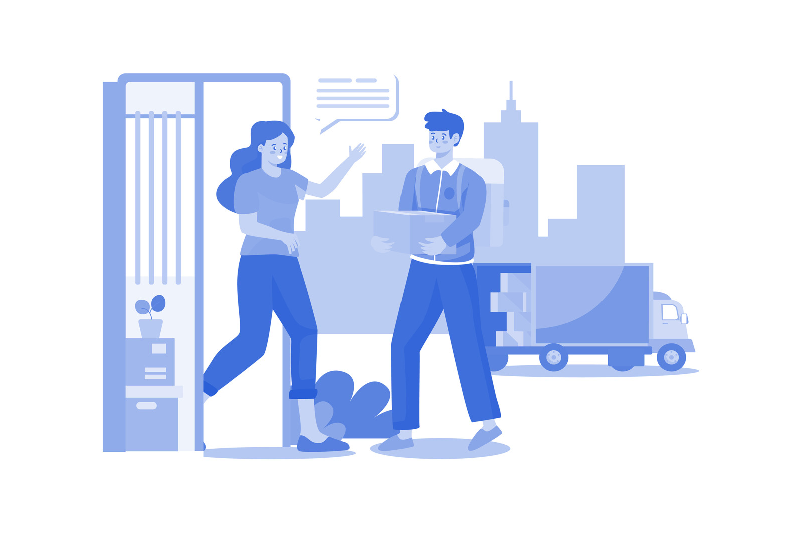 M585_Delivery Services Illustration Pack M585_Delivery Services Illustration Pack