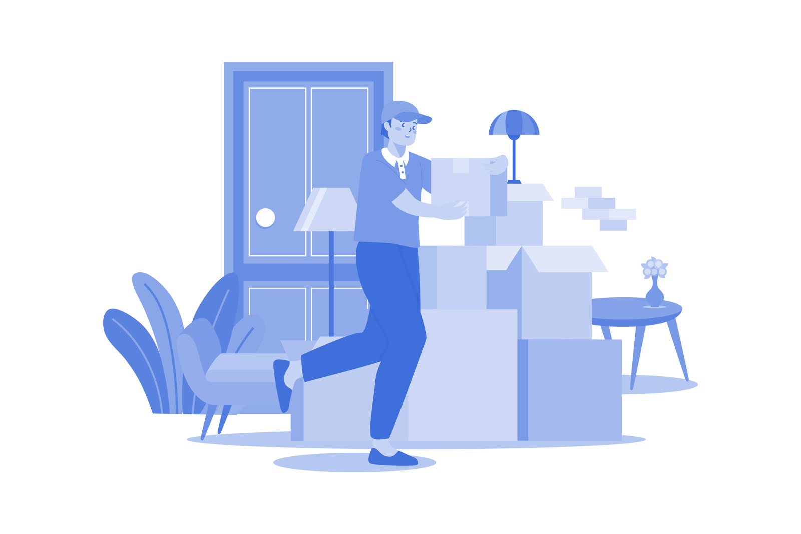 M585_Delivery Services Illustration Pack M585_Delivery Services Illustration Pack