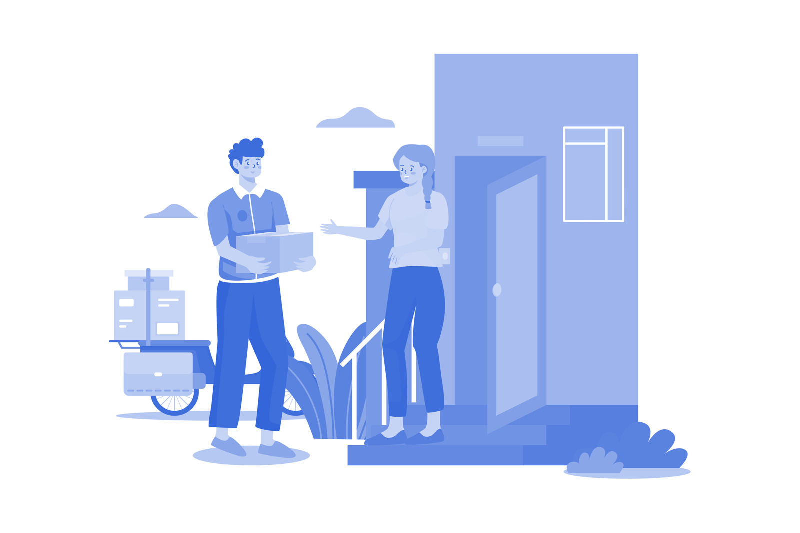 M585_Delivery Services Illustration Pack M585_Delivery Services Illustration Pack