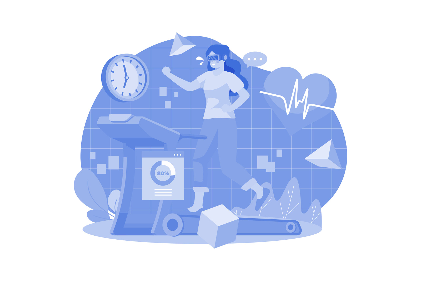 M584_VR Metaverse Illustration Pack