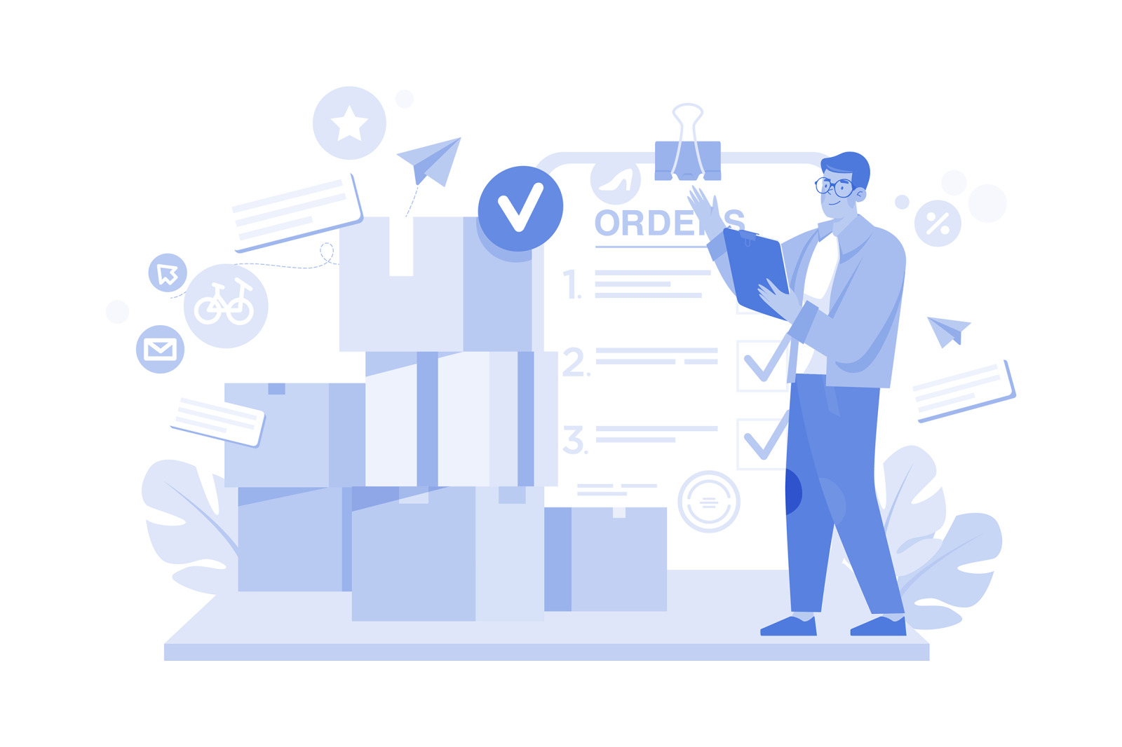 M582_Delivery Service Illustration Pack M582_Delivery Service Illustration Pack