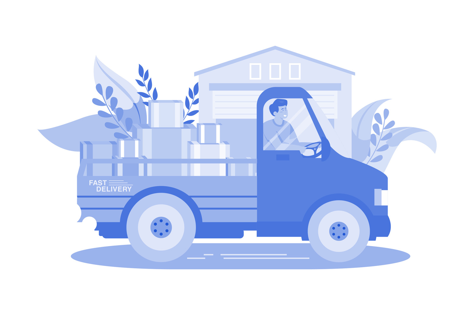 M582_Delivery Service Illustration Pack M582_Delivery Service Illustration Pack