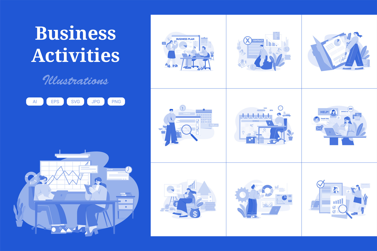 M579_Business Activities Illustration Pack M579_Business Activities Illustration Pack