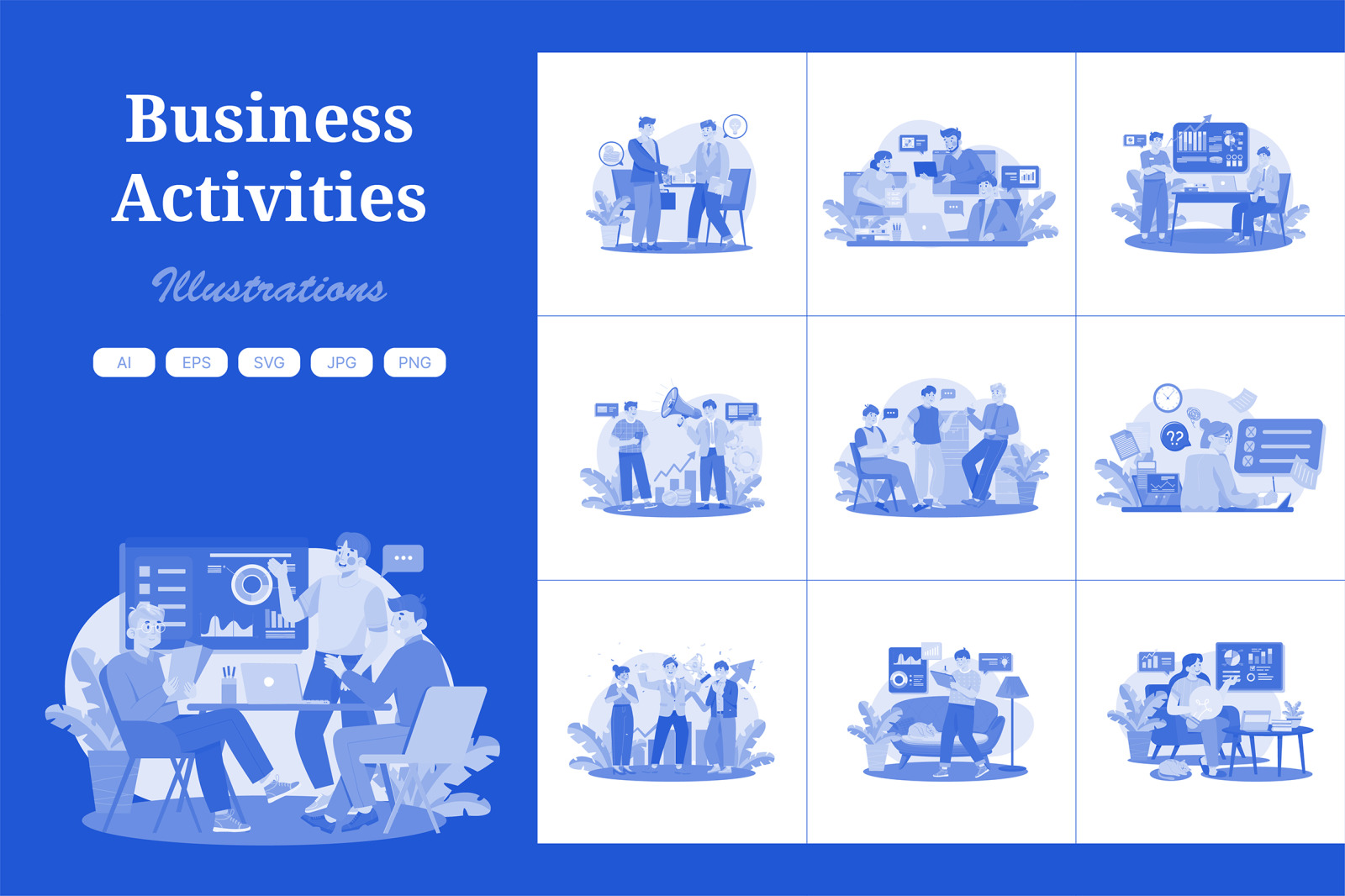 M577_Business Activities Illustration Pack M577_Business Activities Illustration Pack