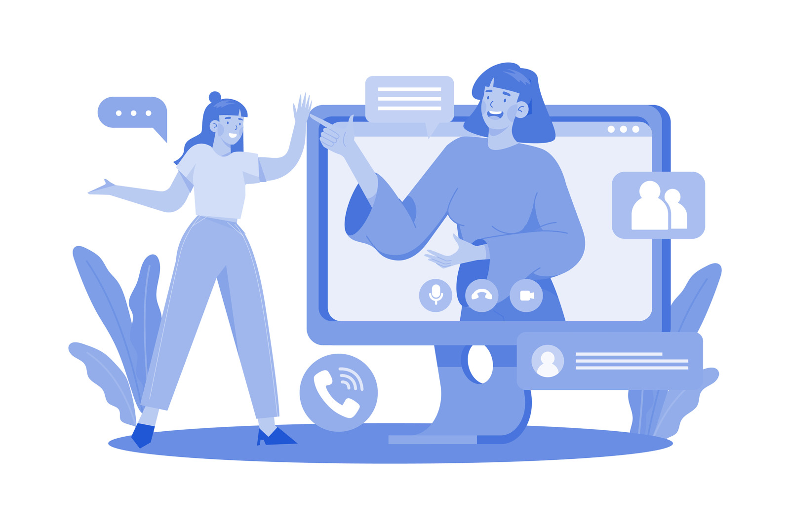 M576_Video Conference Illustration Pack M576_Video Conference Illustration Pack