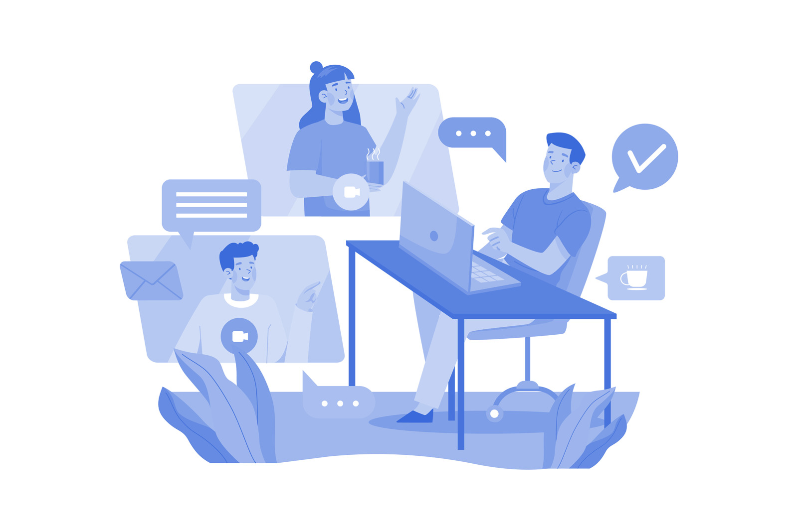 M576_Video Conference Illustration Pack M576_Video Conference Illustration Pack