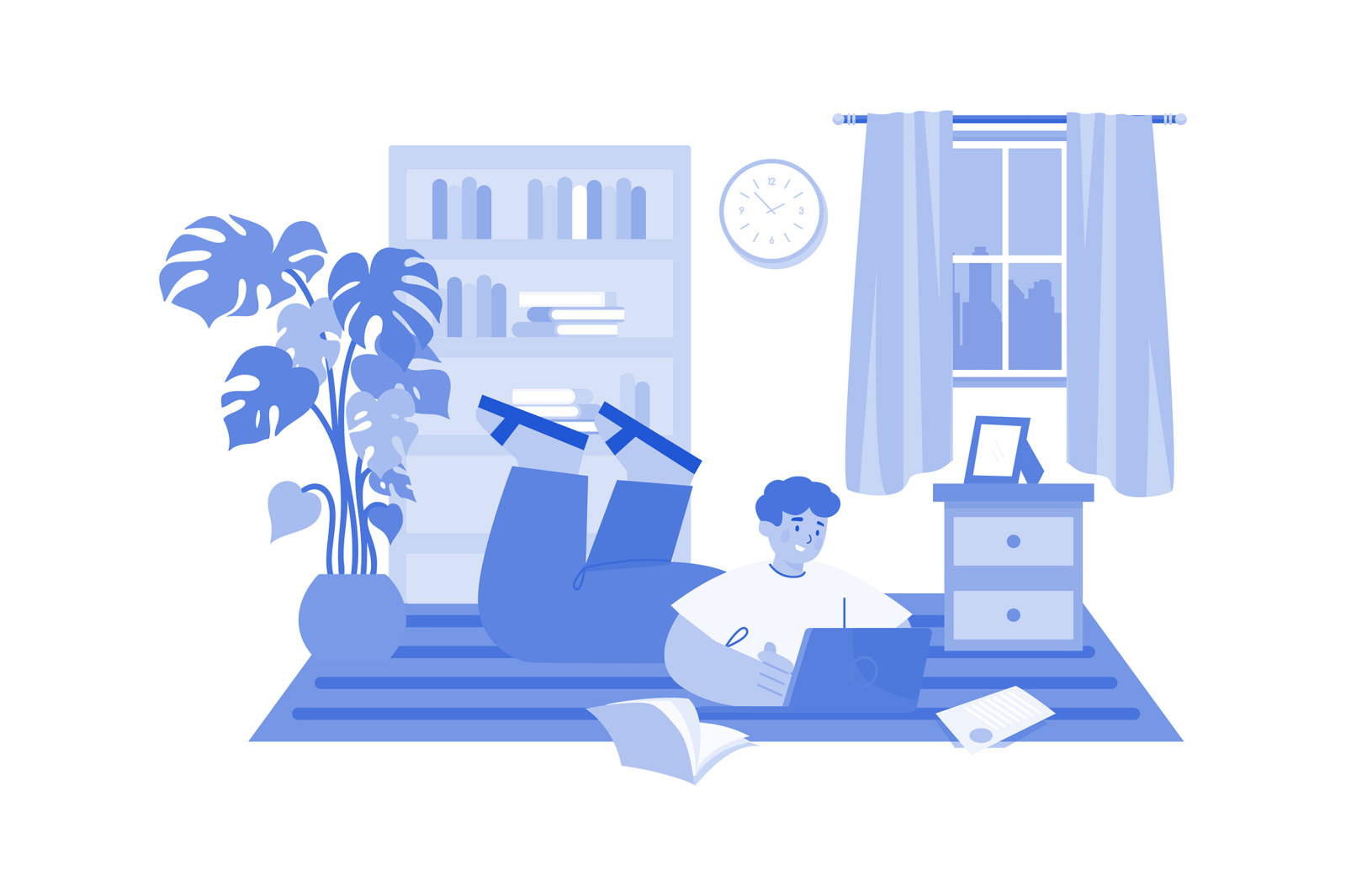 M575_Work from home Illustration Pack