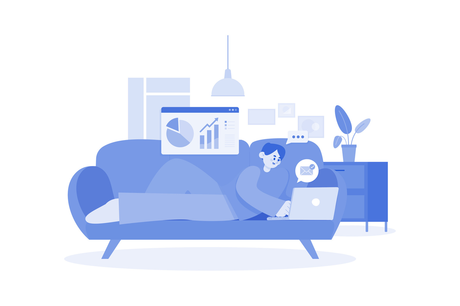 M573_Work From Home Illustration Pack M573_Work From Home Illustration Pack